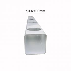 PVC channel-100x100mm